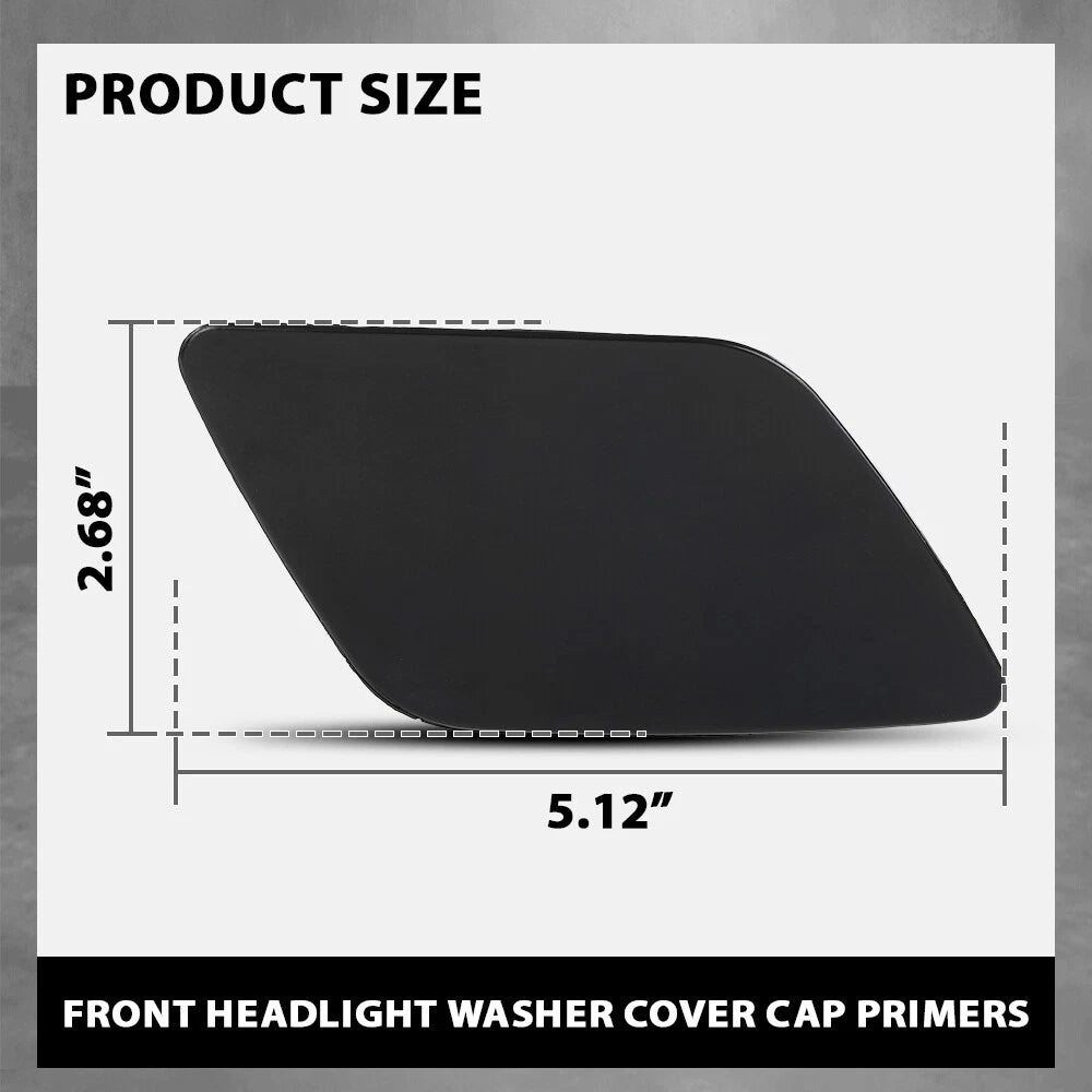 Set of 2 Headlight Washer Cover Caps for Audi A6 Quattro (2005–2008)
