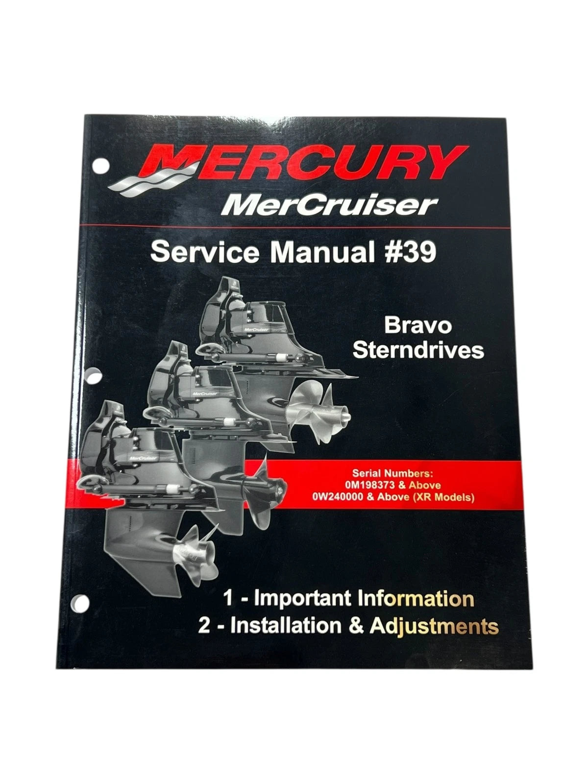 Mercury MerCruiser 90-865612010 Installation/Adjustments Service Manual