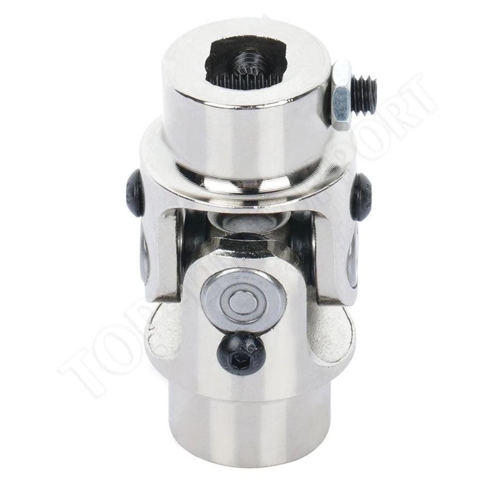 Chrome Universal Steering U-Joint Shaft for 3/4" DD Spline