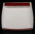 White ABS Car Air Flow Intake Hood Scoop Vent Cover