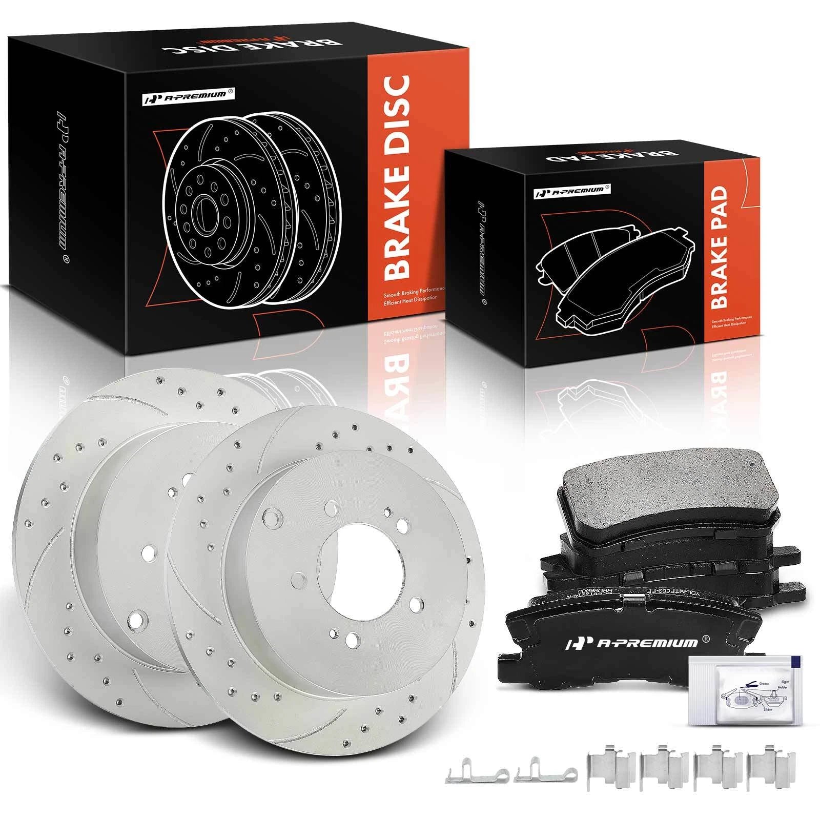 Rear Brake Rotor & Ceramic Pad Set for Mitsubishi Outlander (2007–2013)