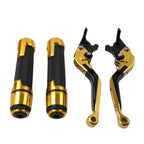 Gold Extendable Brake Clutch Levers & Handlebar Grips for Benelli TRK502/X