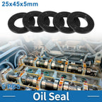 Set of 5 Oil Seal Rotary Shaft Seal for Various Models (25x45x5mm)
