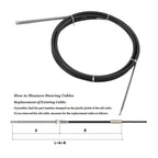 Boat Rotary Steering System for Outboard Motors (12 Ft)