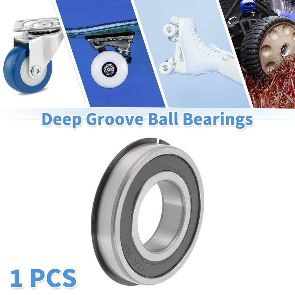 6208NR2RS Deep Groove Ball Bearing for Scooter Skateboard (40x80x18mm)