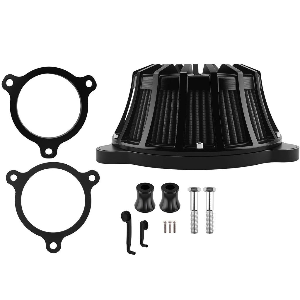 Black Air Filter System for Harley Touring Road Glide Street Glide M8 (2017–2023)