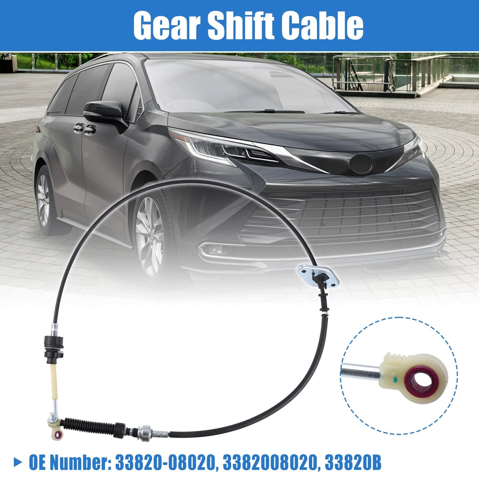 Gear Shift Cable 33820-08020 33820B for Toyota Sienna (2004–2010)