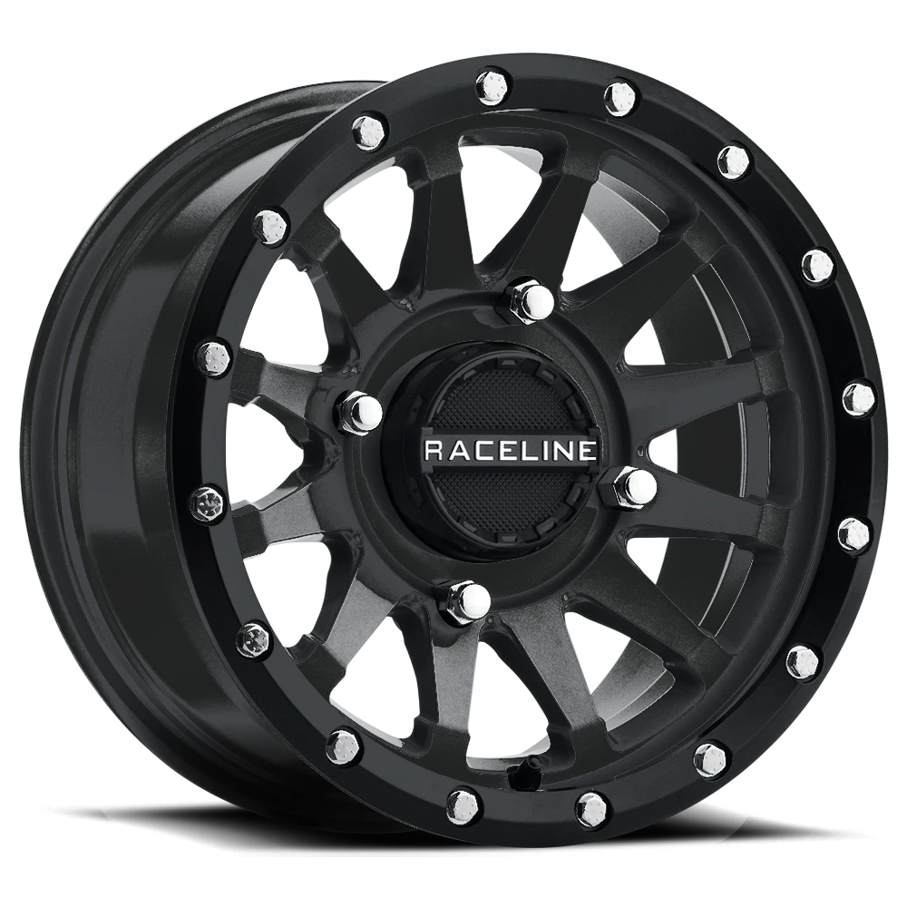 Raceline Trophy Wheel 15x7 4/156 5+2 +10mm Black for Polaris RZR 900 & XP (2015–2023)