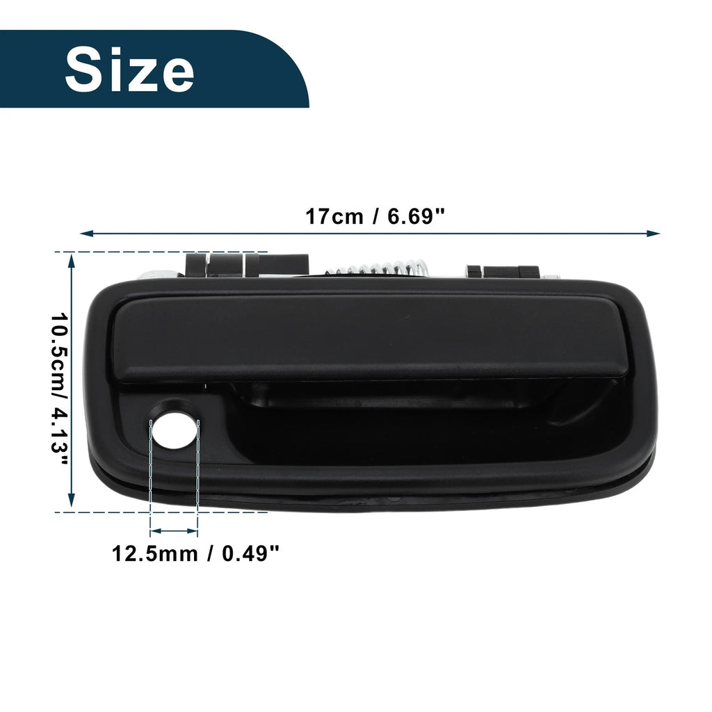 Front Right Exterior Door Handle for Toyota Tacoma (1995–2004) No. 6921035020 Black