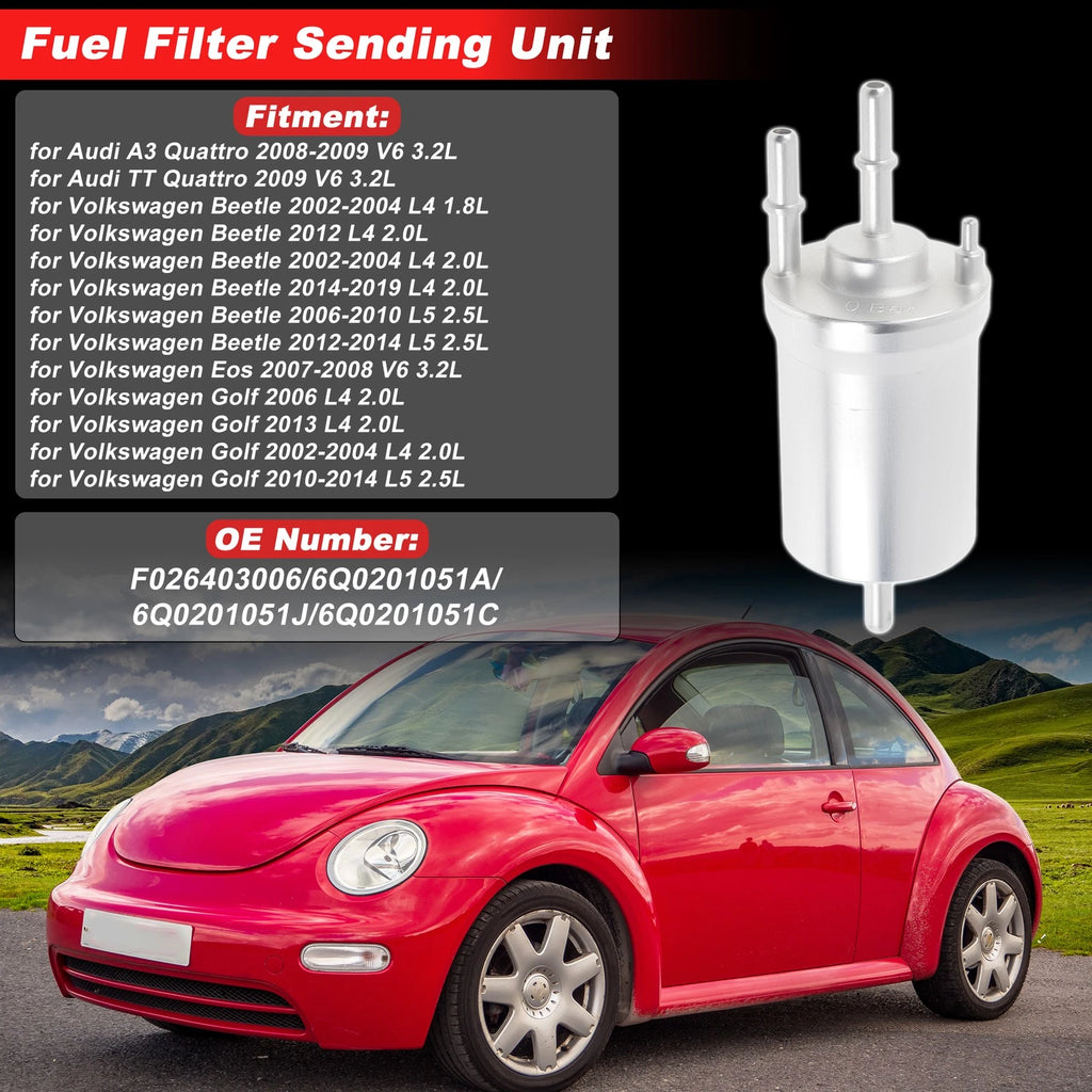 Fuel Filter Assembly for Audi A3 Quattro (2008–2009) No.F026403006 Metal