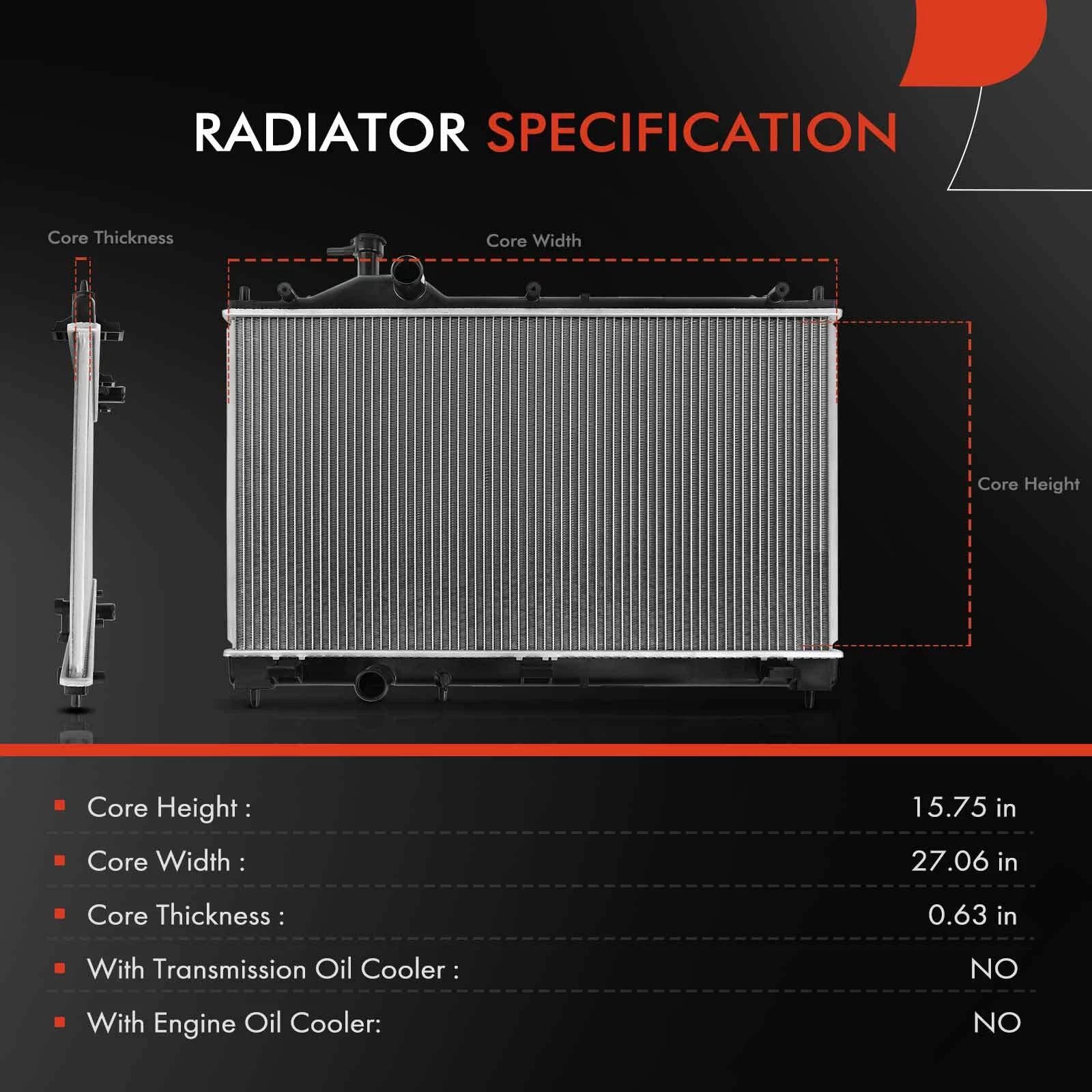 Radiator for Mitsubishi Outlander (2014-2020)