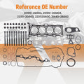 G4KH Engine Overhaul Gasket Kit w/ Head Bolts for Hyundai Kia 2.0T (2012–2020)