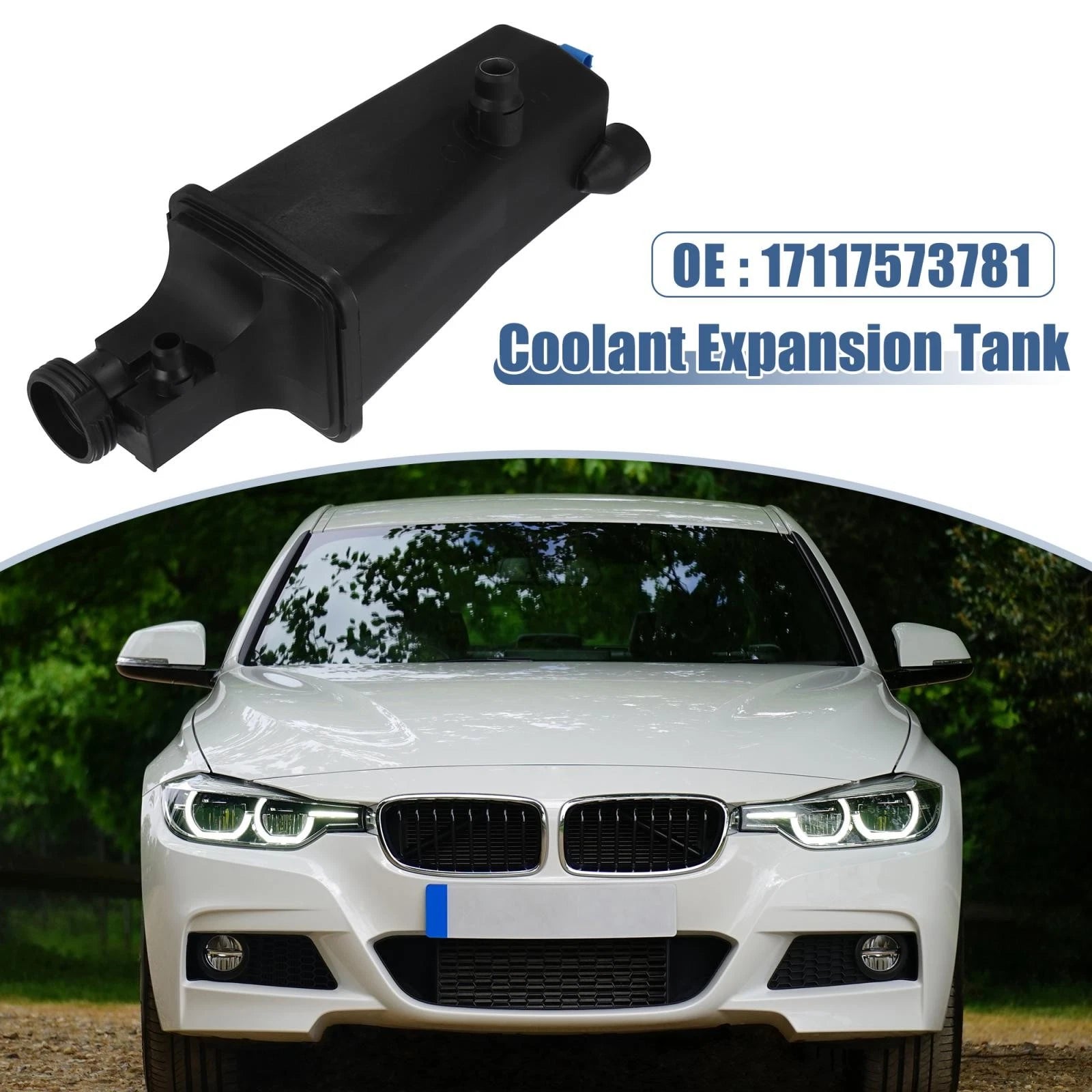 Coolant Radiator Reservoir Tank with Sensor 17117573781 for BMW X3 (2004–2008)