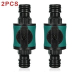 2 Way Garden Hose Connector with Rubber Coating for Comfort