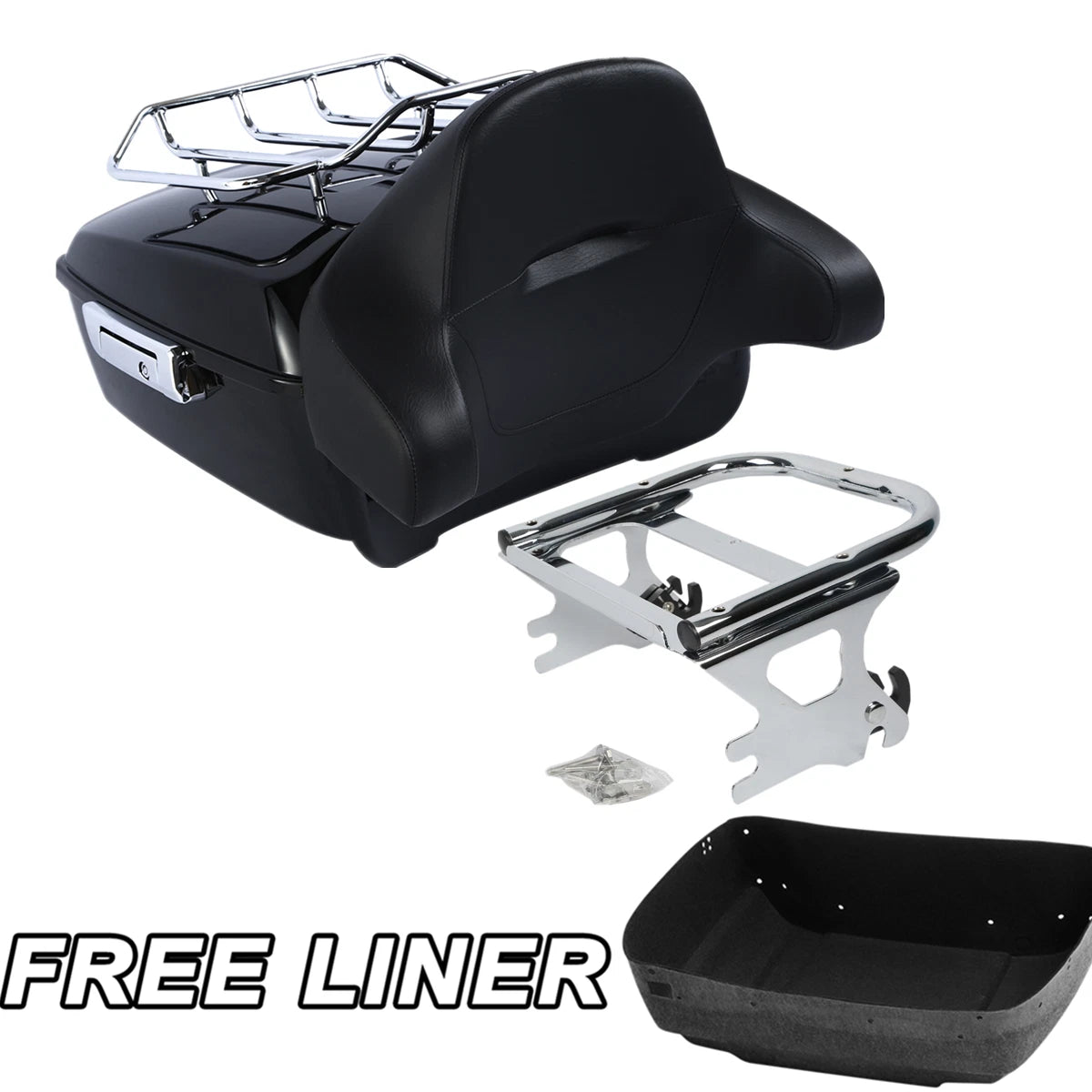 Backrest Mount Rack for Harley Touring Road King Glide (1997–2008)
