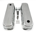 Polished Aluminum Valve Covers Tall Finned Replacement for BBC 396 402 427 (1963–1970)