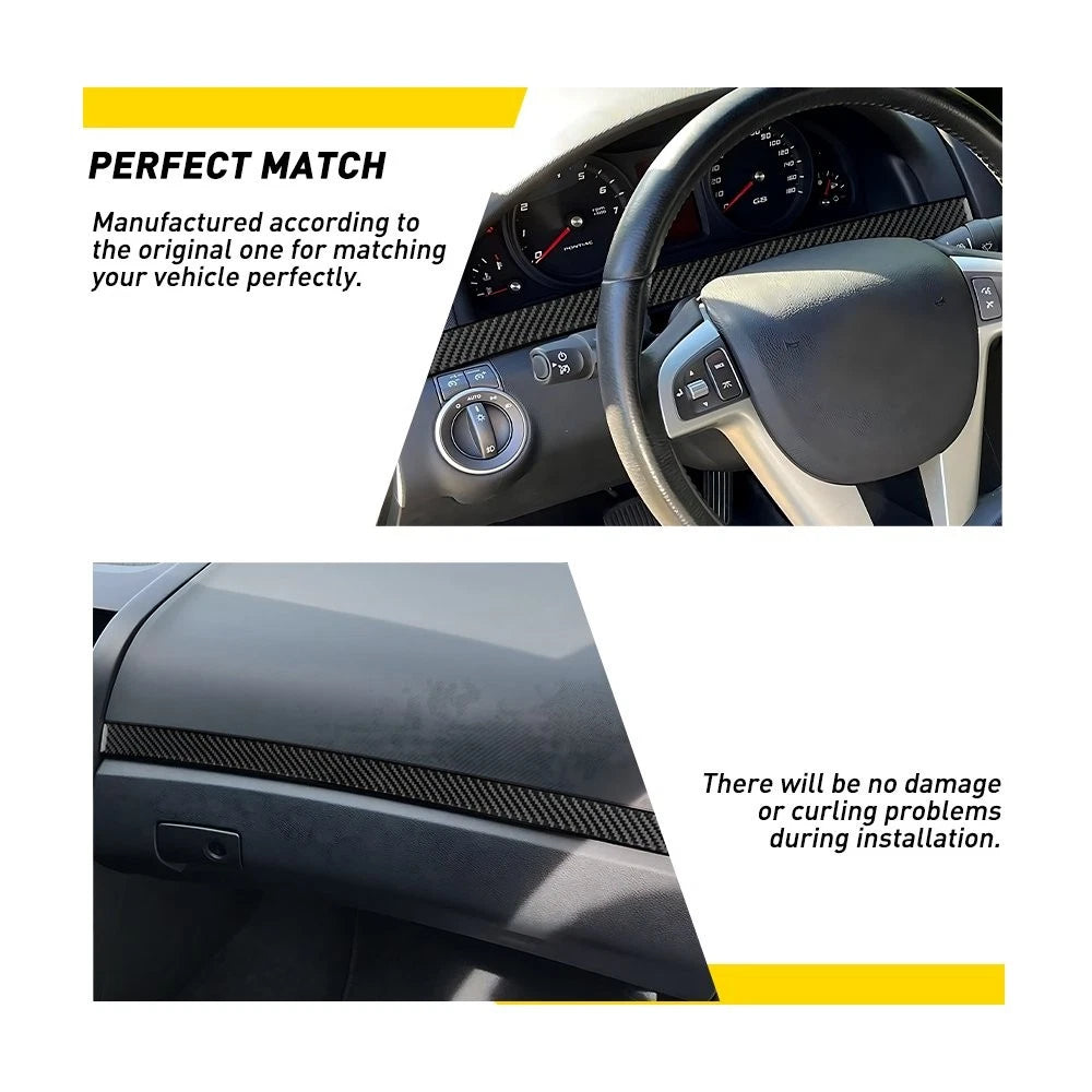 Carbon Fiber Control Dashboard Panel Cover Trim for Pontiac G8 (2008–2009)