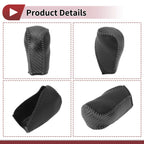 1Pc Gear Shift Knob Cover for Toyota Corolla (2014–2018) Gray Faux Leather