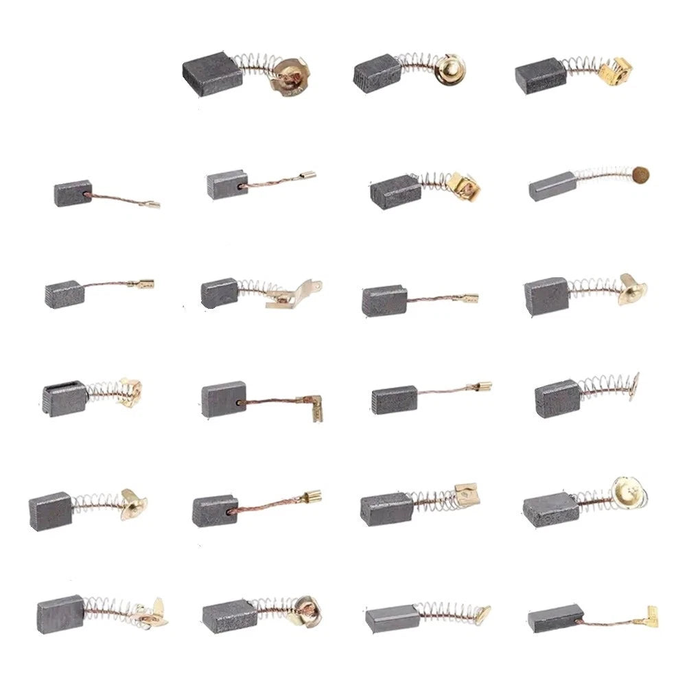 Set of 46 Carbon Brushes for Electric Tools and Equipment