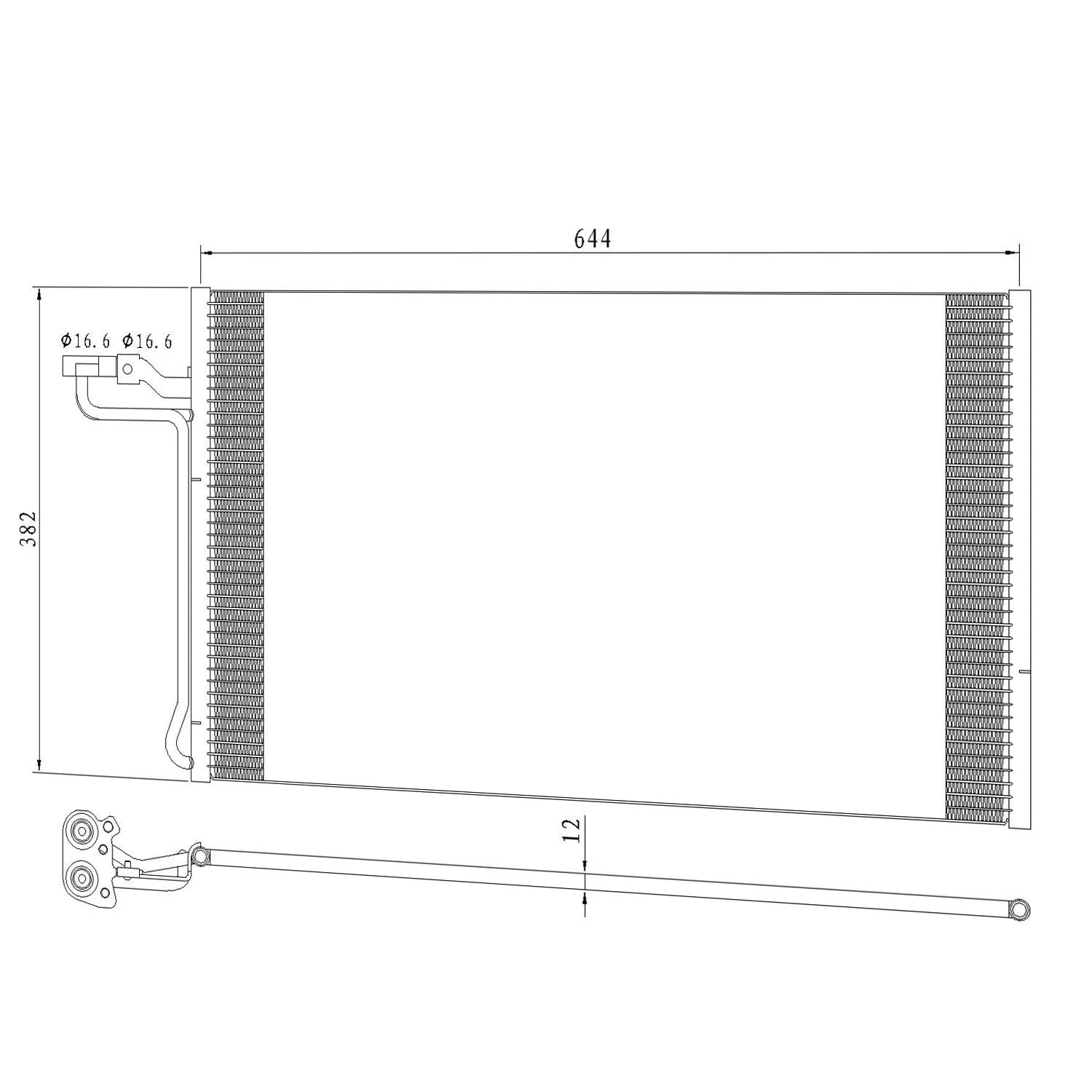 Replacement A/C Condenser for Volvo C70 (2006–2008)