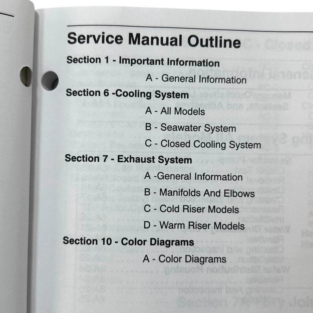 Service Manual Supplement for Mercury MerCruiser V-8 (90-86420020)