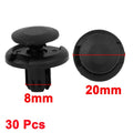 30 Pcs 8mm Nylon Rivet Fasteners for Honda Accord (All Years)
