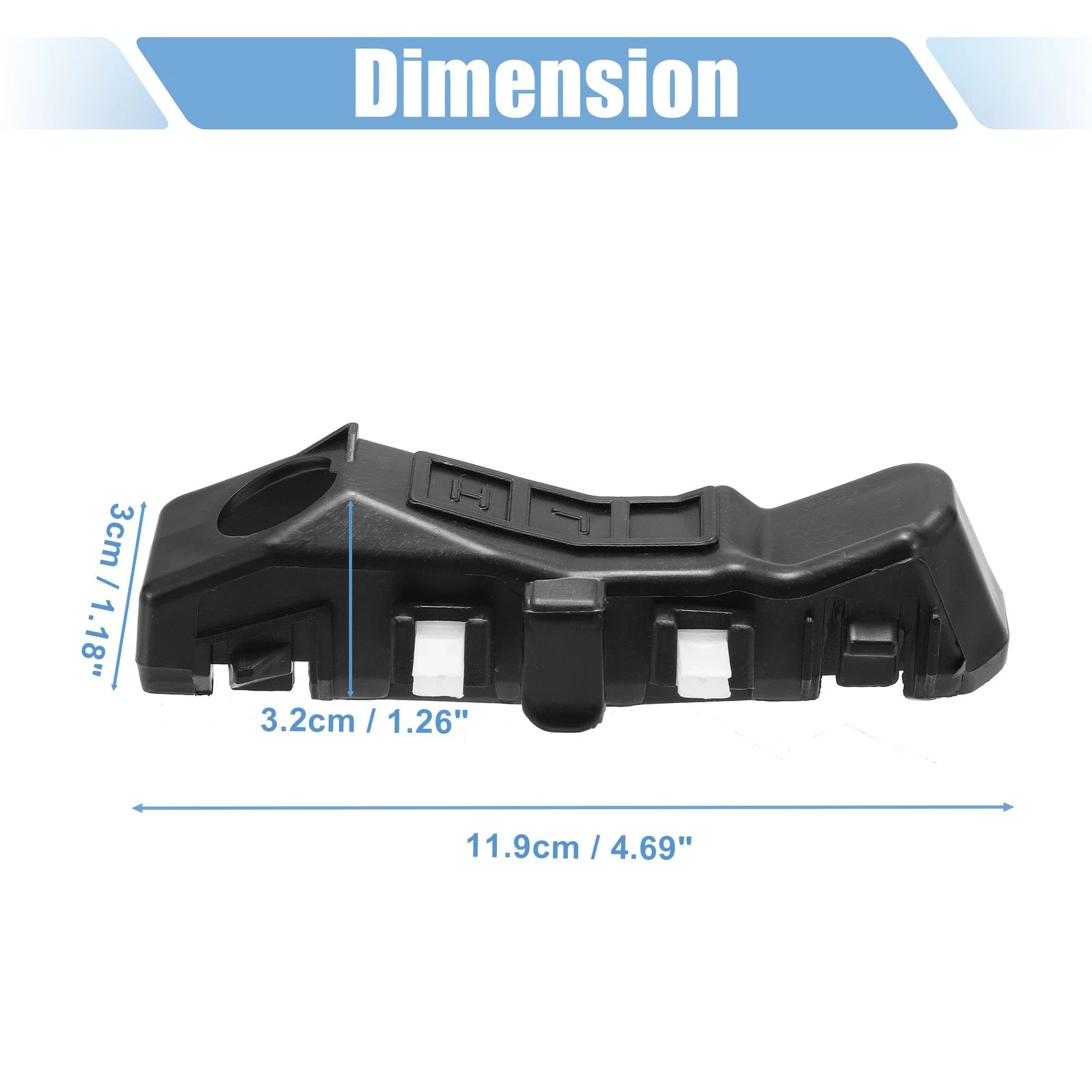 1 Pair Front Bumper Bracket for Hyundai Veloster (2012–2017) NO.86514-2V000/86513-2V000