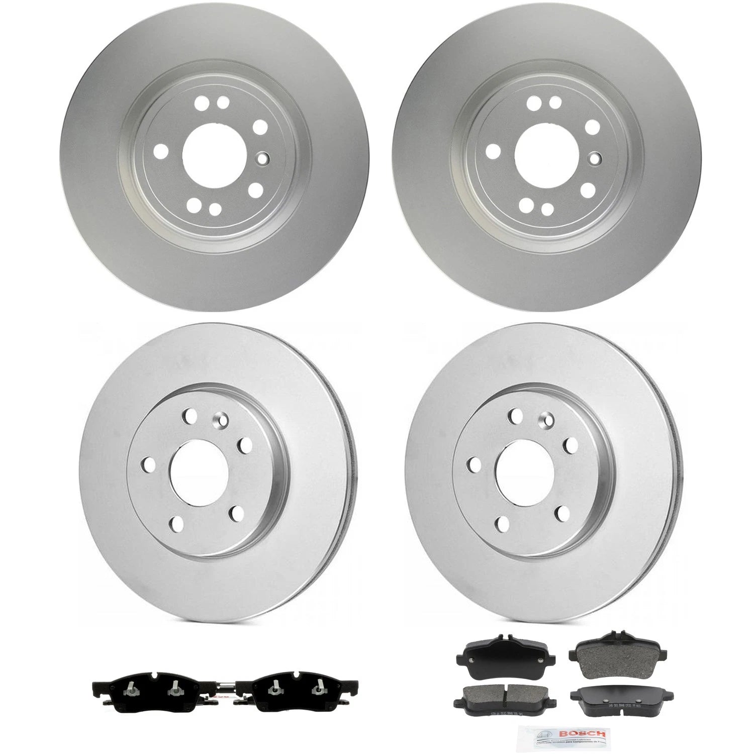 Bosch QuietCast Brake Pad Kit & Rotor for Mercedes X166 GLE350 (2016–2020)
