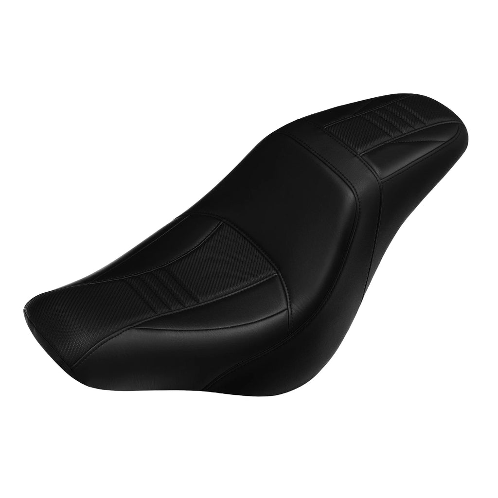 Black Driver Passenger Seat for Harley Davidson Softail Low Rider FXLR (2018–2024)