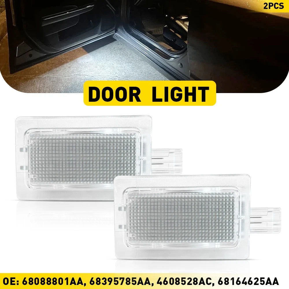 2X LED Footwell Door Courtesy Light for Chrysler Sebring 300 Dodge Charger (200–2010)