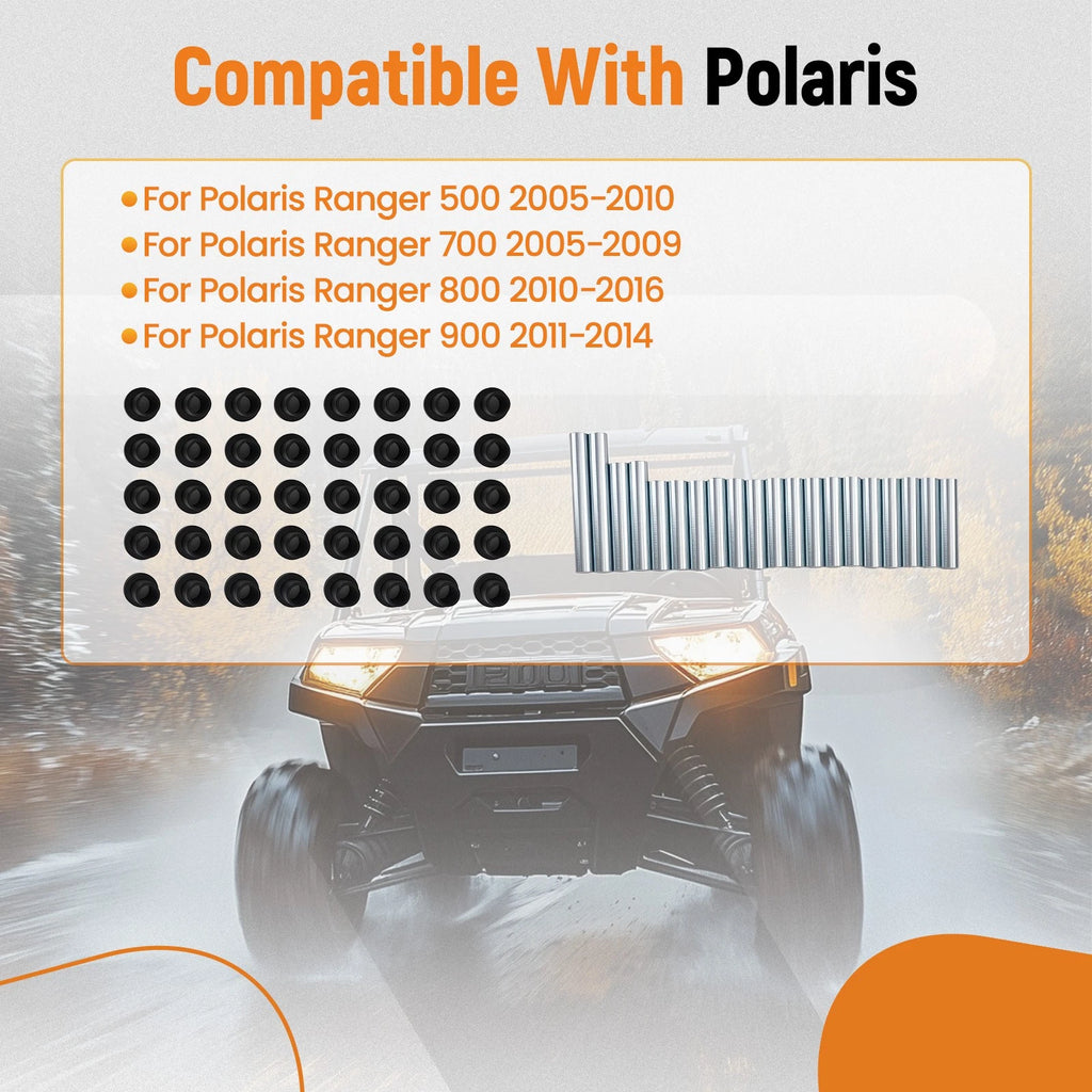 Upper Lower A Arm Shaft Bushings for Polaris Ranger 500 700 800 900 (2006–2019)