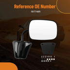 Right Side Mirror for GMC K1500 Sierra (1988–1999) Manual Fold 19177485