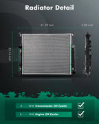 Aluminum Radiator for Mercedes-Benz ML350 R500 (2006–2011) 2515000603