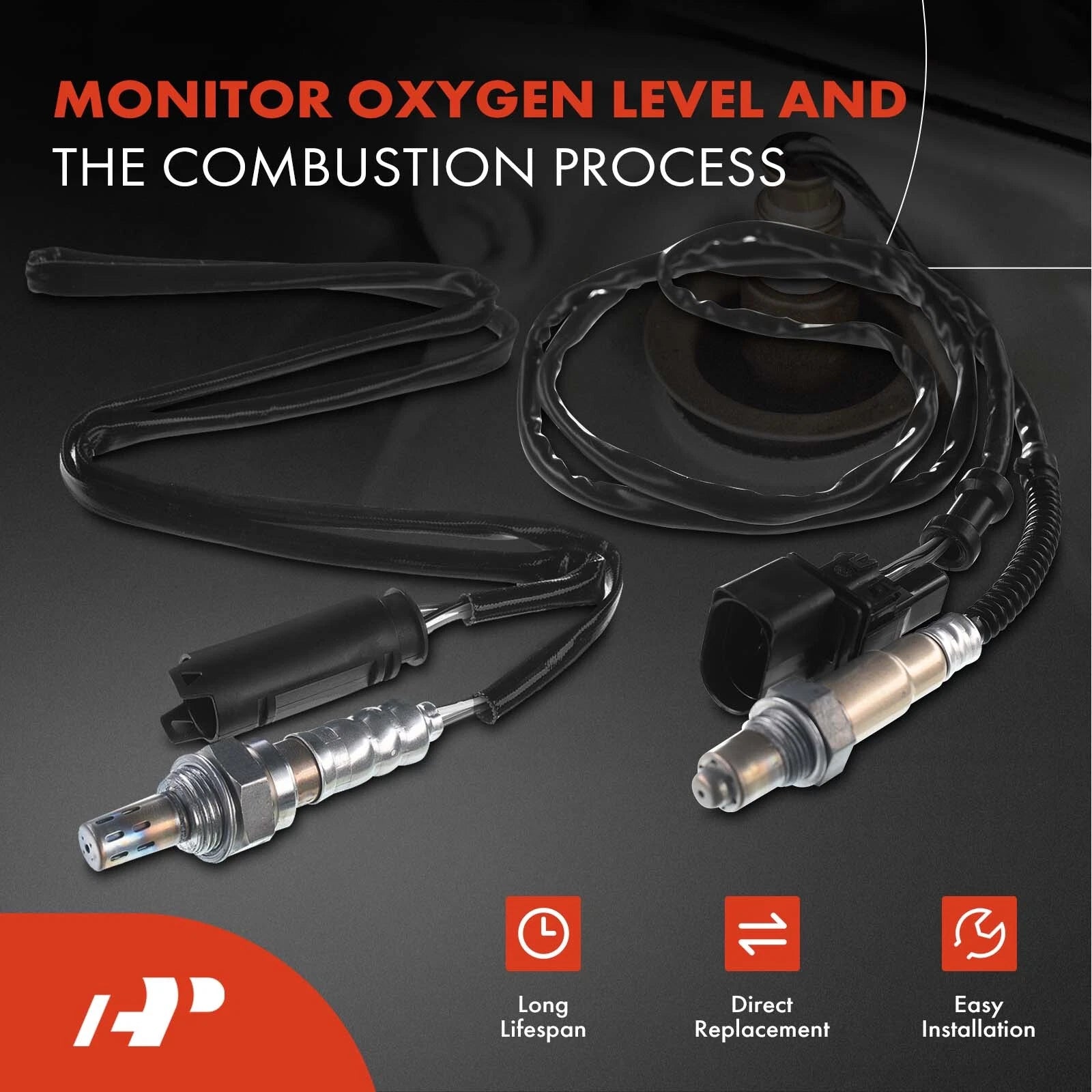 2X O2 Oxygen Sensors for BMW 325i 325Ci (2001–2006)