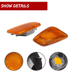 Set of 4 Front Bumper Signal & Fender Side Marker Lights for Jeep Wrangler (1997–2006)