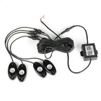 4x RGB LED Rock Lights for Offroad Vehicles - Wireless Music Flashing (N/A)