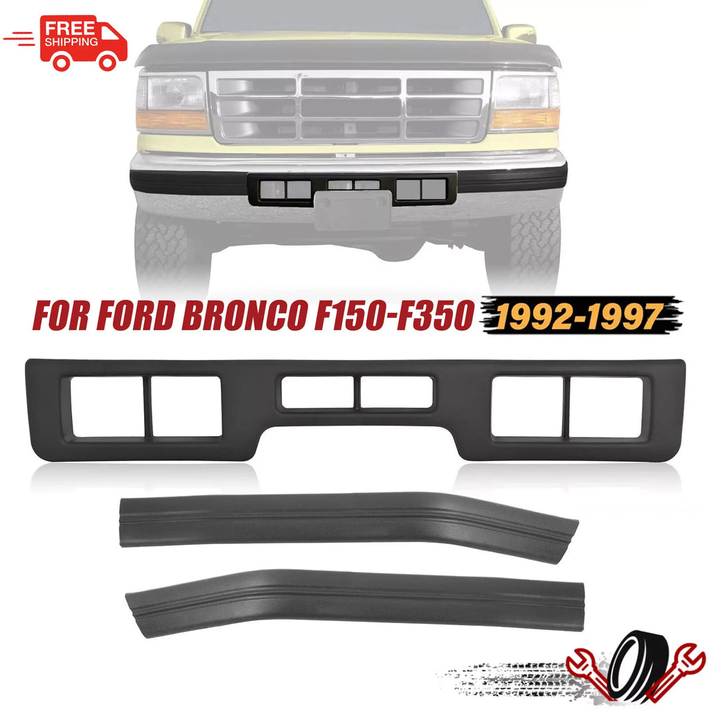 Set of 2 Front Bumper Trim Molding for Ford Bronco F150-F350 (1992–1997)
