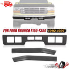 Set of 2 Front Bumper Trim Molding for Ford Bronco F150-F350 (1992–1997)
