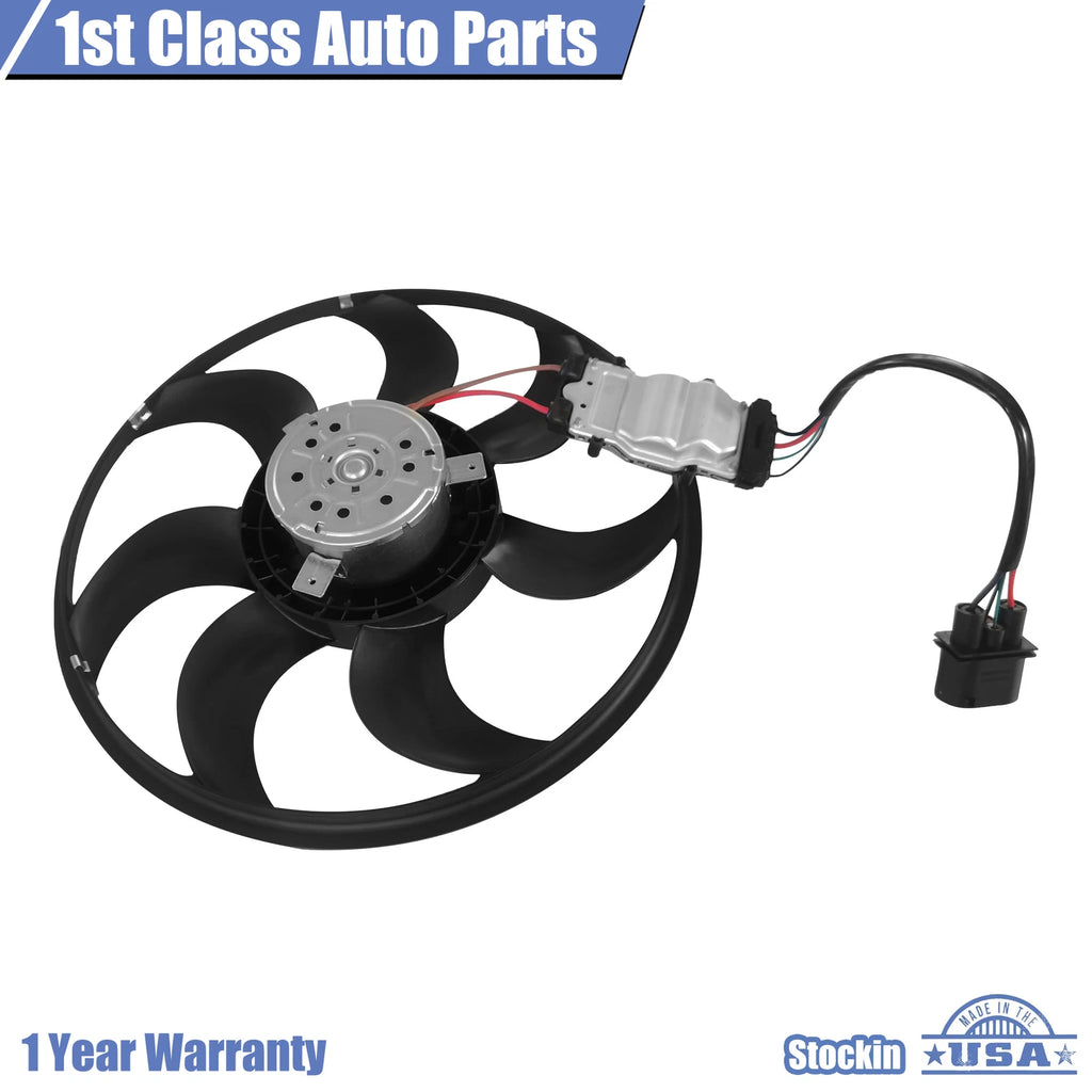 Right Engine Radiator Cooling Fan for VW Touareg Audi Q7 (2004–2010)