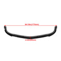 Glossy Black Front Bumper Lip Splitter for Benz C Class W204 (2012–2014)