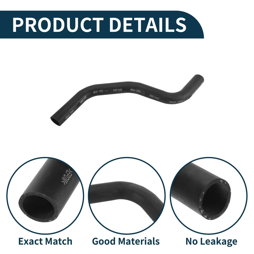 Radiator Hose No. 254122F000 for Kia Cerato (2005–2008) Rubber