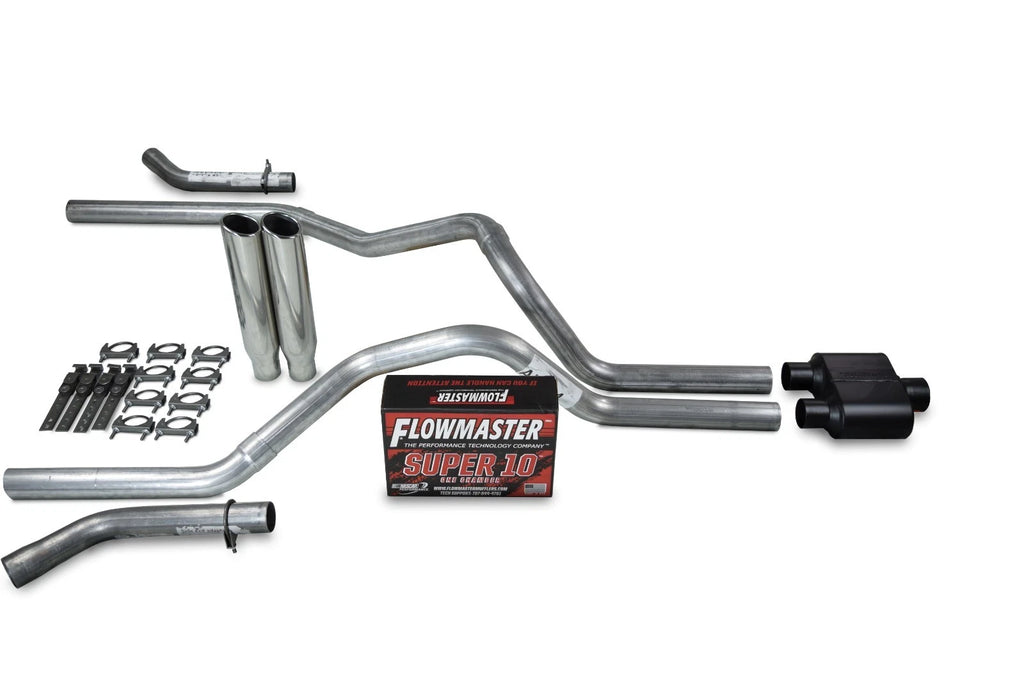 Dual Exhaust Kit for Chevy GMC 1500 (1996–1999) - Flowmaster Super 10, 2.5"