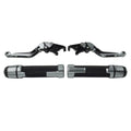 CNC Titanium Extendable Brake Clutch Levers & Grips for Daytona 675 (2006-2018)