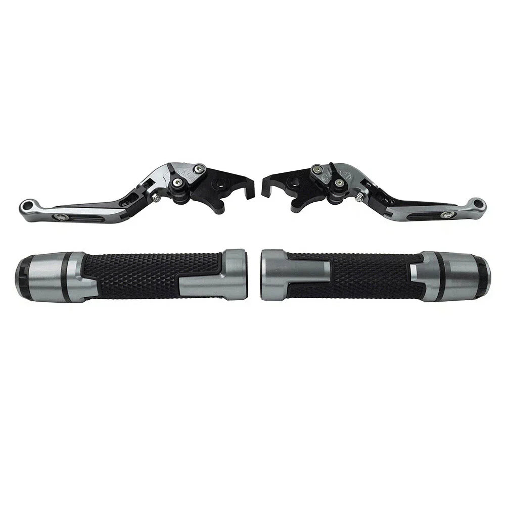 CNC Titanium Extendable Brake Clutch Levers & Grips for Daytona 675 (2006-2018)