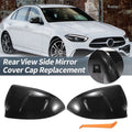 1 Pair Rearview Mirror Cover Cap Gloss Black for Mercedes-Benz C S-Class (2015–2021)