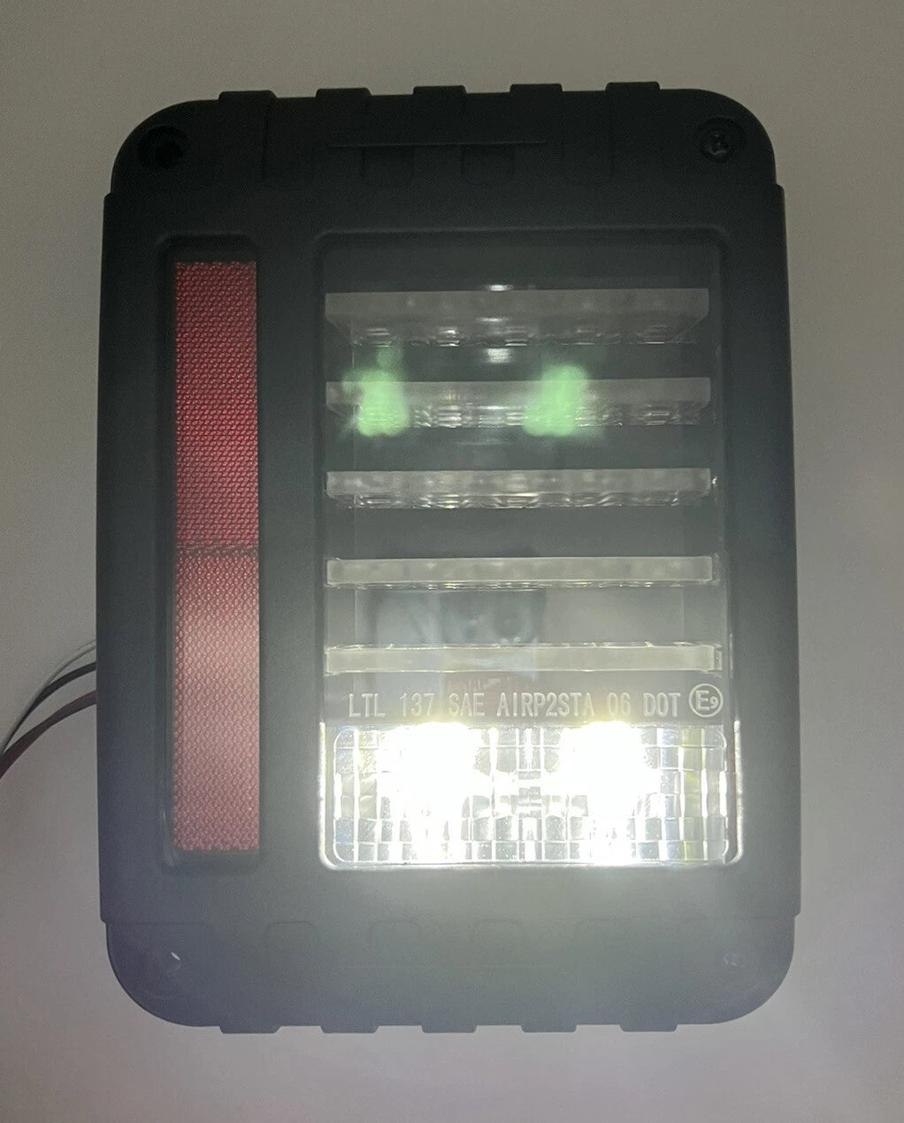 LED Tail Lights Replacement Transparent Lens for Jeep Wrangler JK (2007–2018)