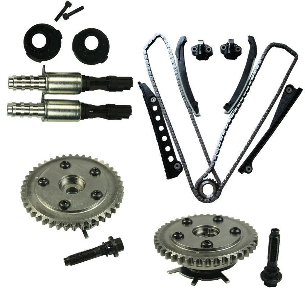 Timing Chain Kit with Cam Phasers and VVT Valves for Ford F-150 F-250 (2004–2010)