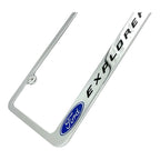 License Plate Frame Chrome for Ford Explorer ST (2023–2024)