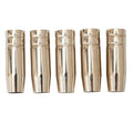 5pcs MIG MB15 Conical Nozzle Shroud for Welding (Gas Push On)