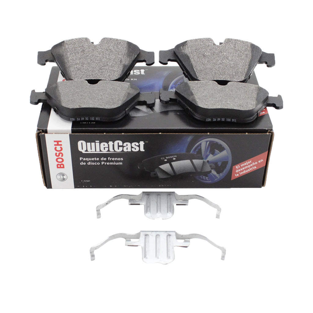 Set of 4 Bosch QuietCast Front Semi-Metallic Brake Pads for BMW E84 E90 E91 E92